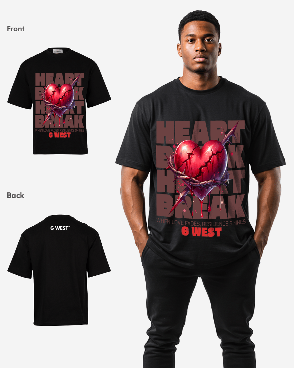 G-WEST SHATTERED LOVE OVERSIZED TEE