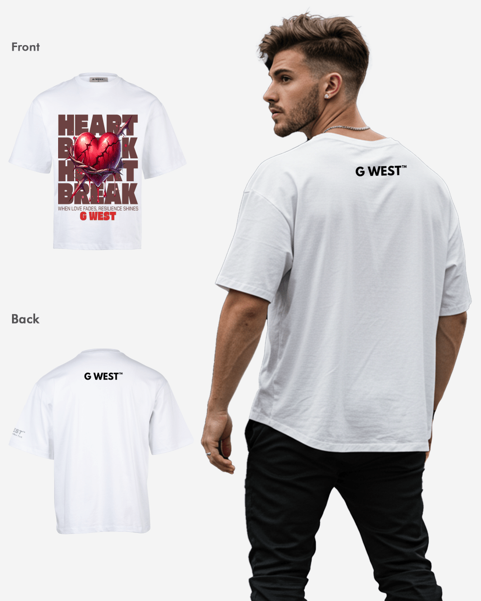 G-WEST SHATTERED LOVE OVERSIZED TEE