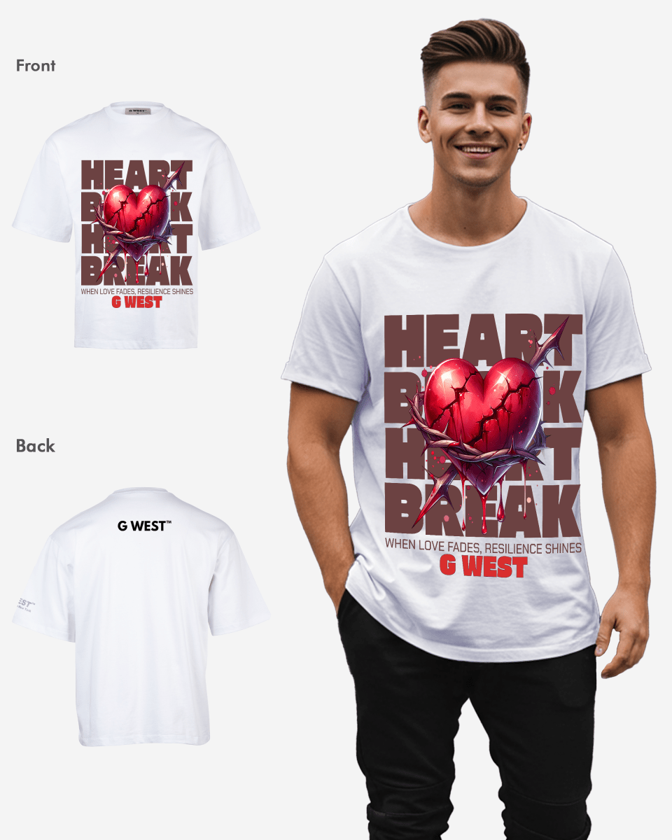 G-WEST SHATTERED LOVE OVERSIZED TEE