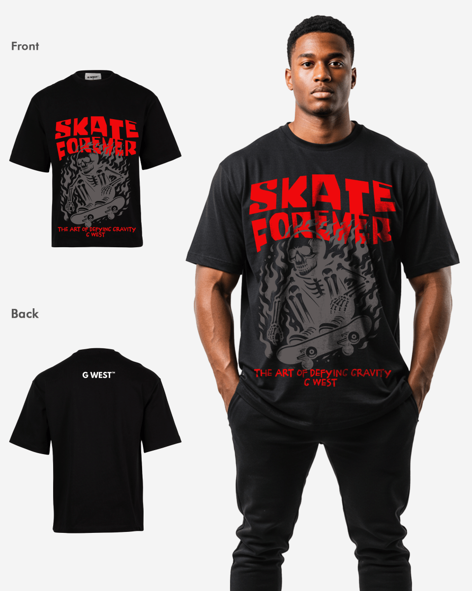 G-WEST SKATE FOREVER OVERSIZED TEE