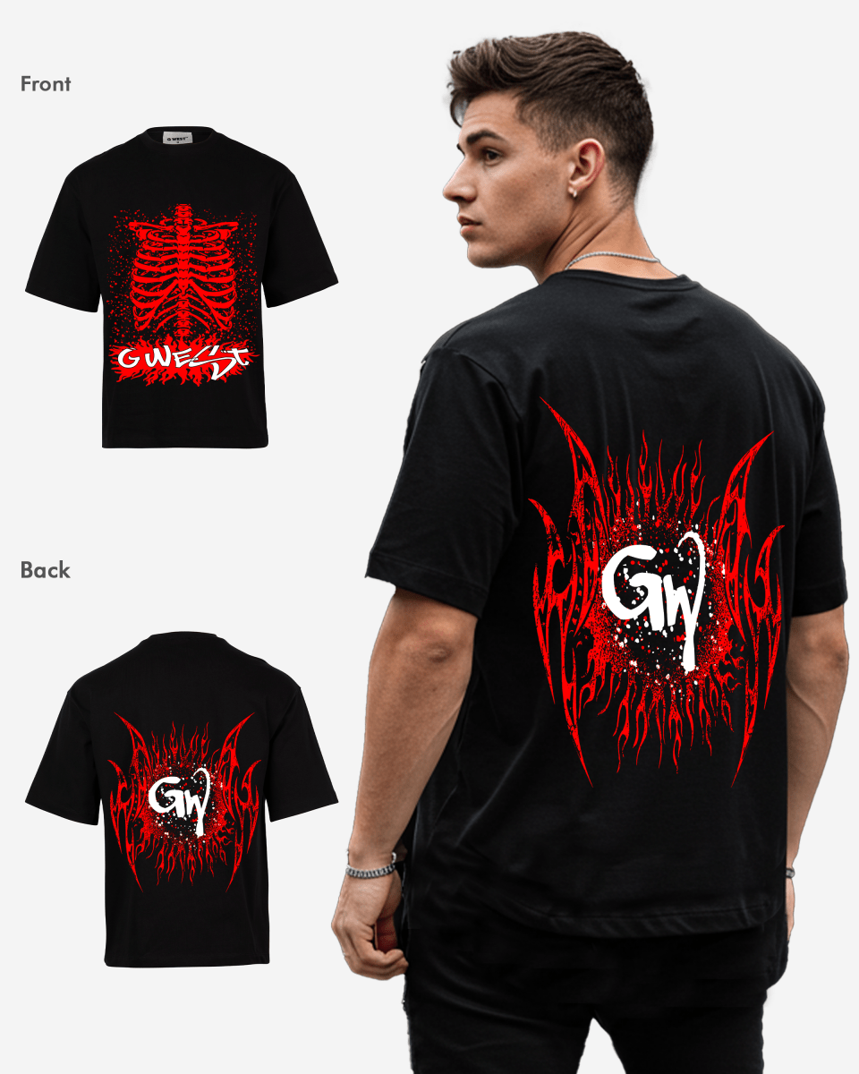 G West Skeleton Body Oversized Tee