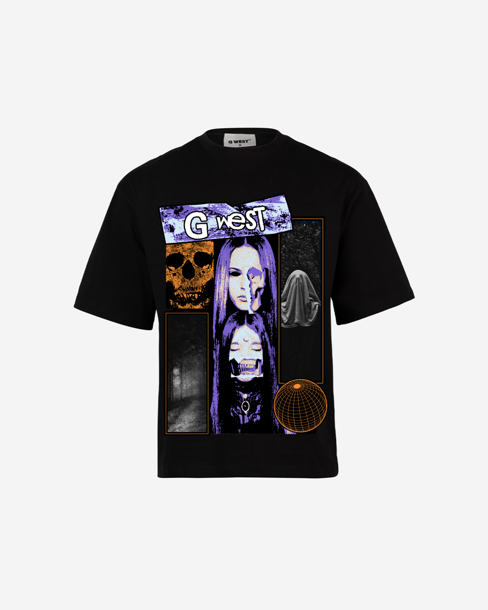 G West skull n shadows Oversized Tee