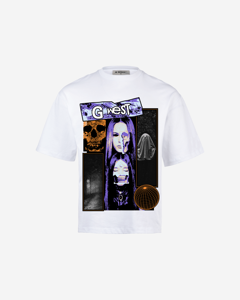 G West skull n shadows Oversized Tee