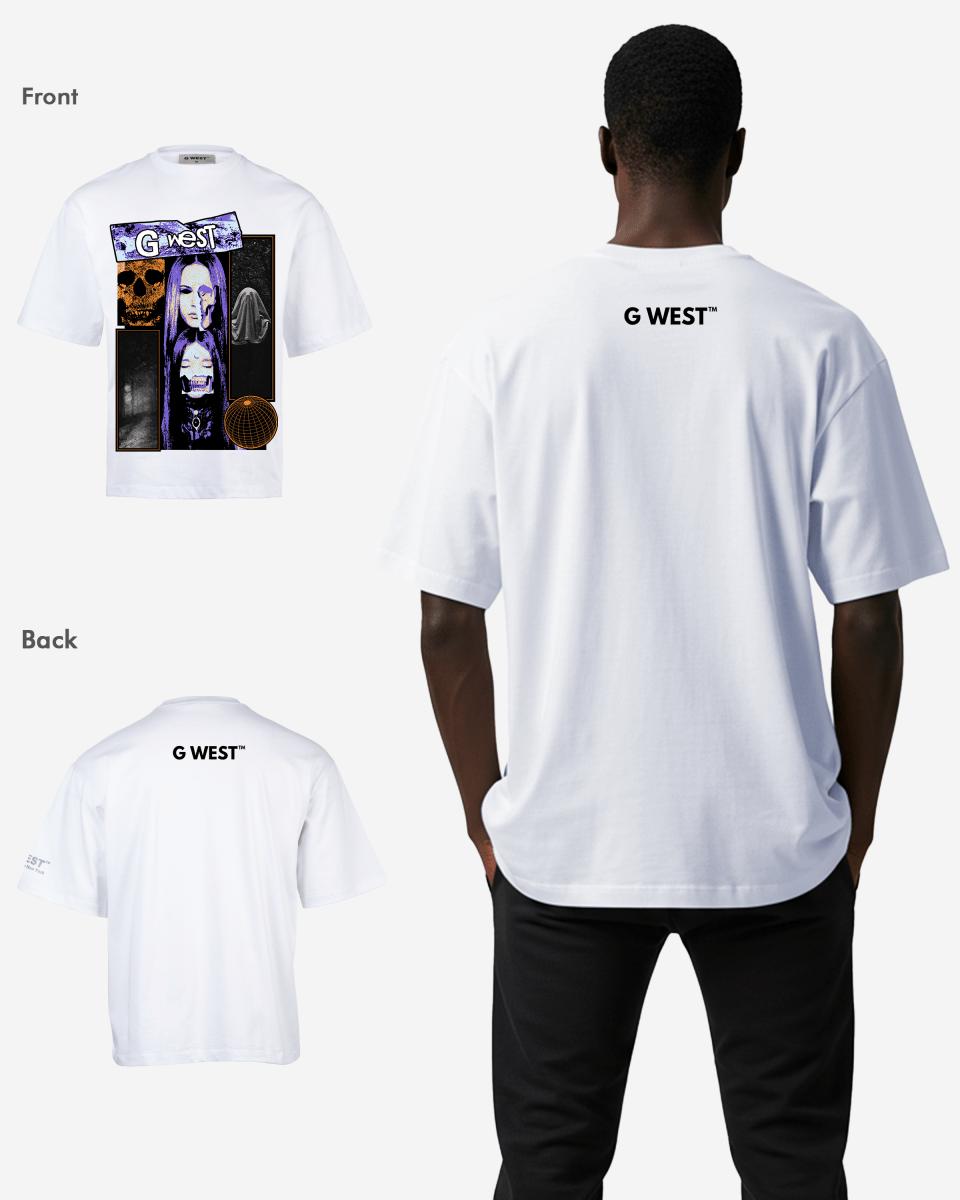 G West skull n shadows Oversized Tee