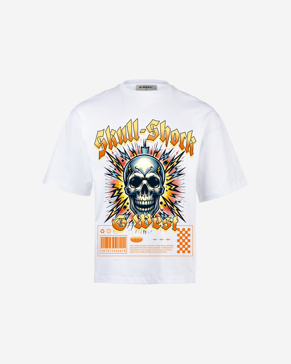 G-WEST SKULL SHORK OVERSIZED TEE