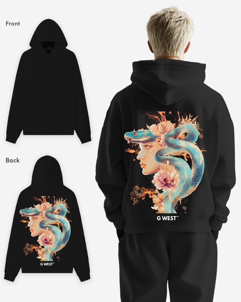 G West Snake Lady Oversize Hoodie