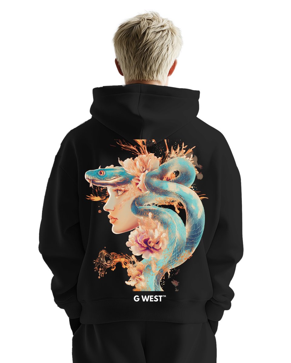 G West Snake Lady Oversize Hoodie
