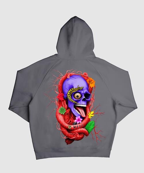 G West Snake Skull Hoodie Mens Style : Gwhlhd9002 - 3 Colors