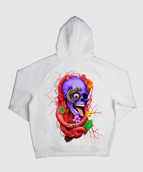 G West Snake Skull Hoodie Mens Style : Gwhlhd9002 - 3 Colors