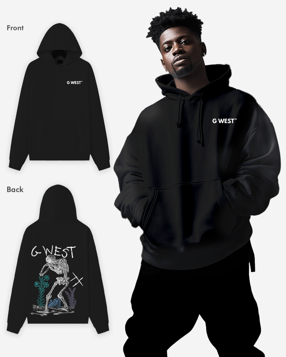 G West Sorrow Skeleton Heavy Premium Hoodie