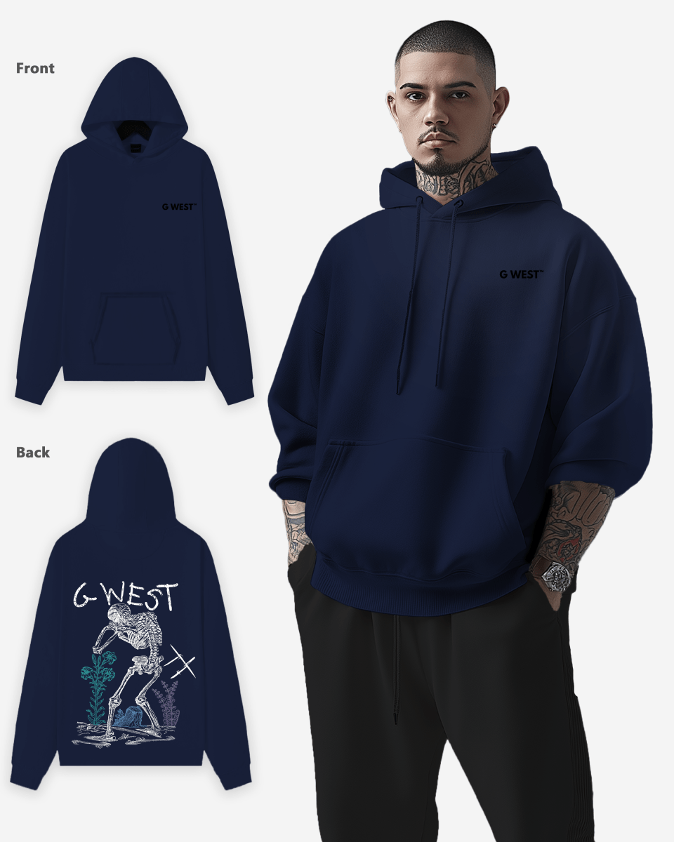 G West Sorrow Skeleton Heavy Premium Hoodie