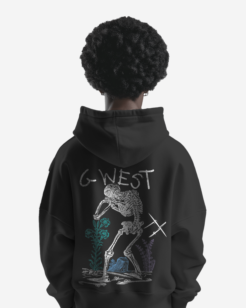 G West Sorrow Skeleton Heavy Premium Hoodie