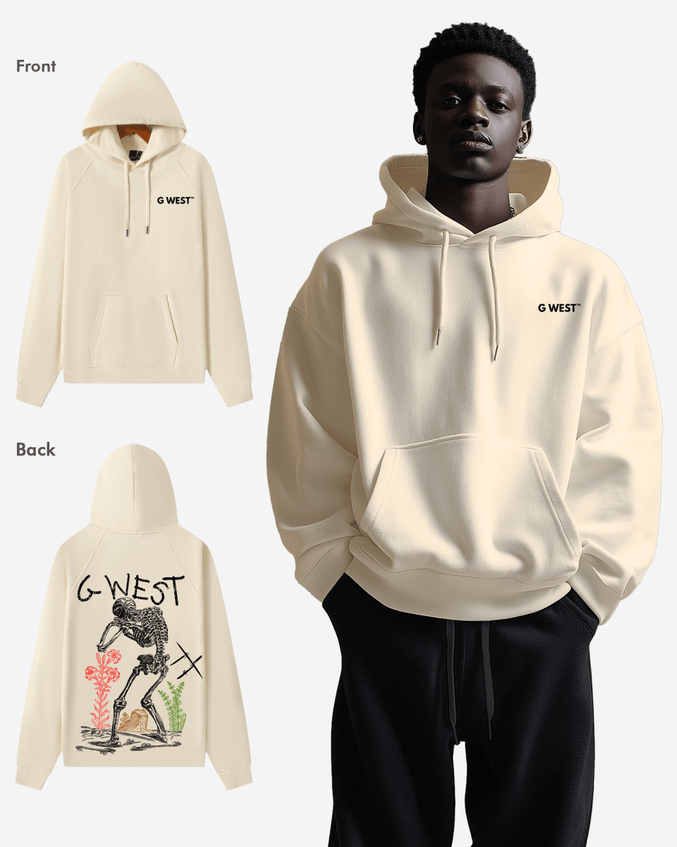 G West Sorrow Skeleton Heavy Premium Hoodie