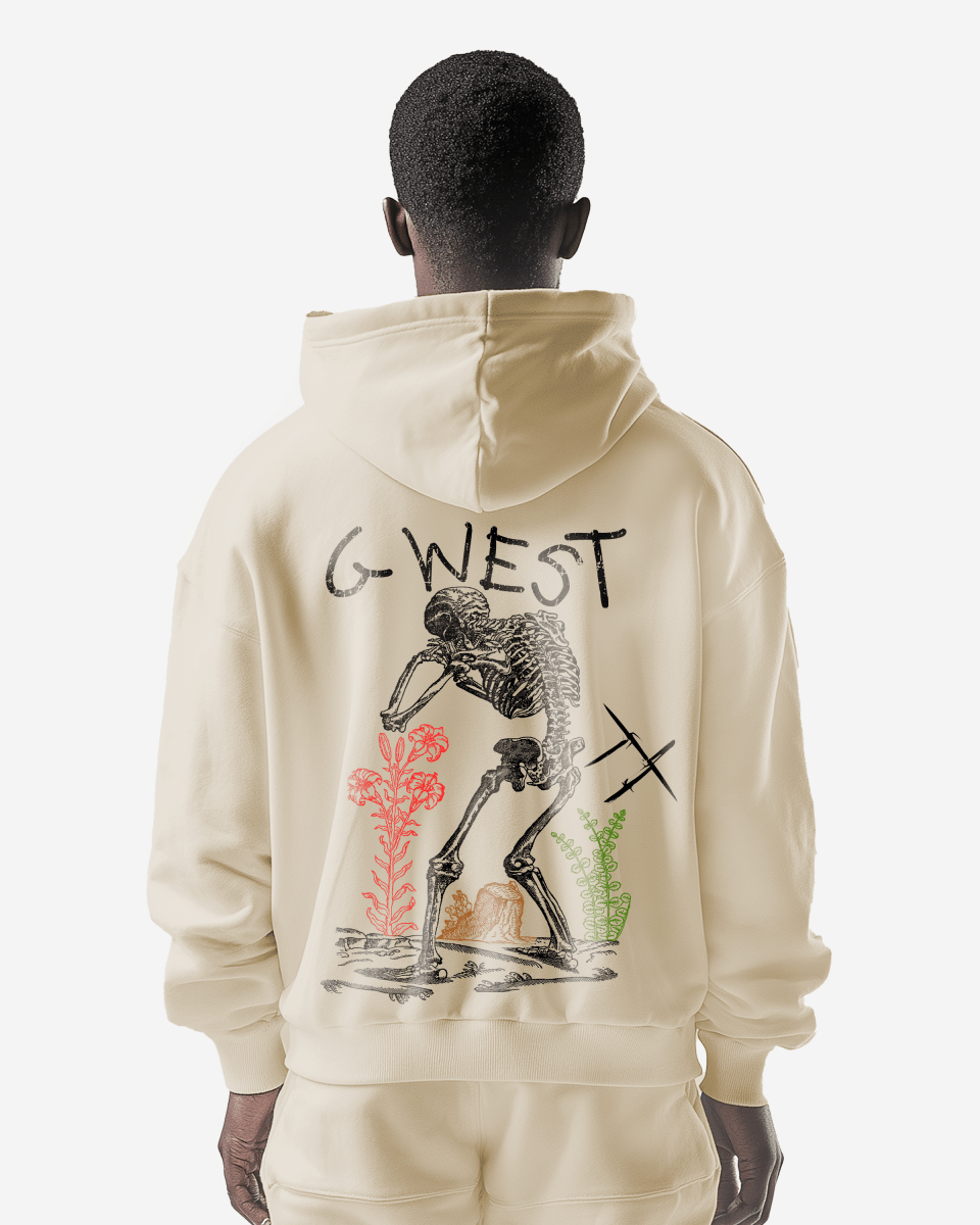 G West Sorrow Skeleton Heavy Premium Hoodie