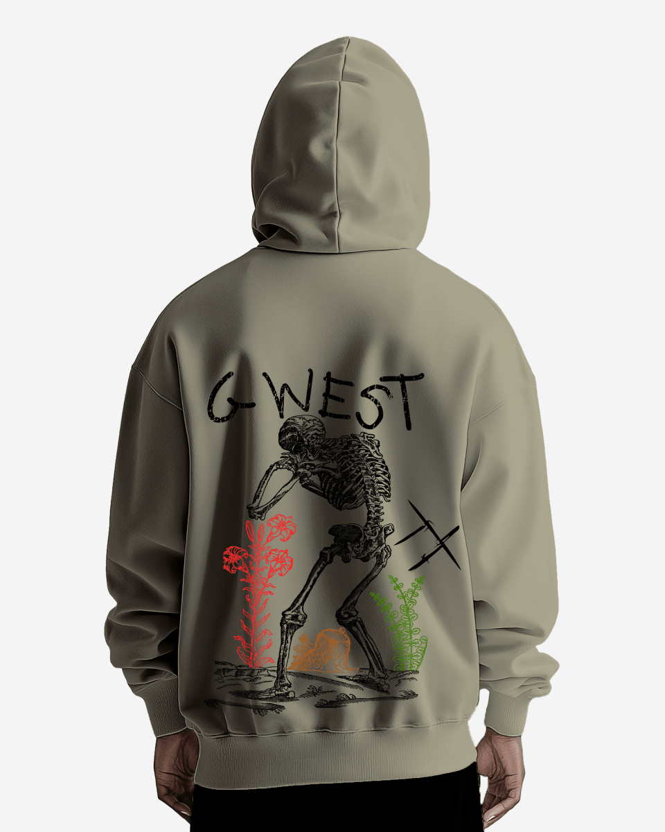 G West Sorrow Skeleton Heavy Premium Hoodie