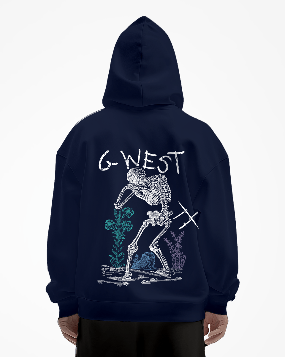 G West Sorrow Skeleton Heavy Premium Hoodie