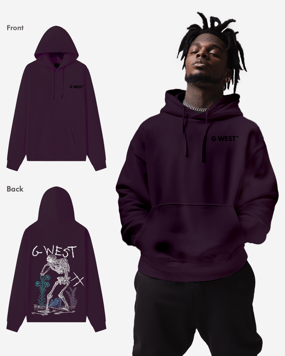 G West Sorrow Skeleton Heavy Premium Hoodie