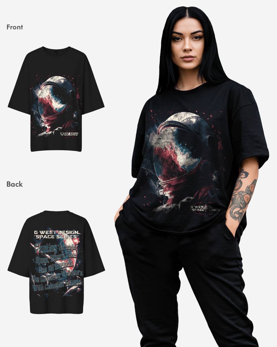 G West Womens Space Series Premium Oversized Tee