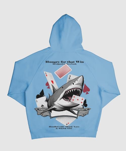G West Spade Of Sharks Hoodie : Gwhlhd9024 - 5 Colors