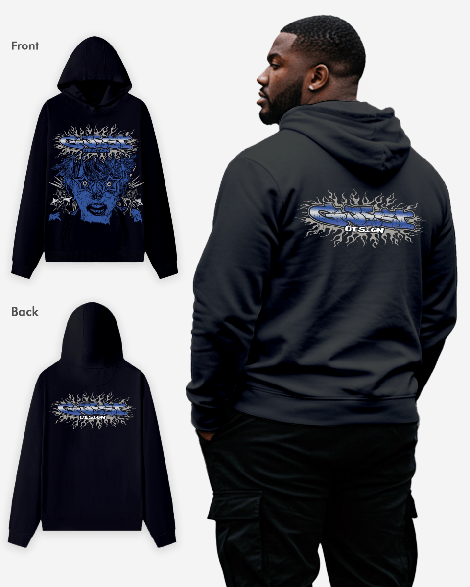 G WEST STARFLAMES HOODIE Big and Tall