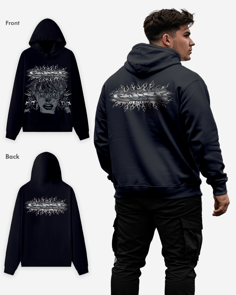 G WEST STARFLAMES HOODIE Big and Tall