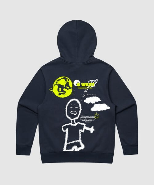 G West Stick Figure Heavy Premium Hoodie
