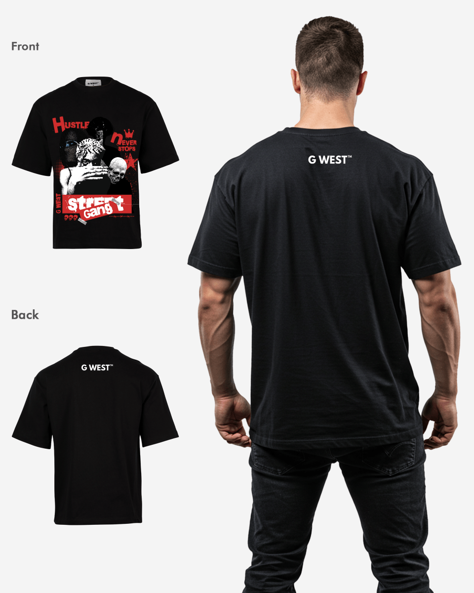 G-WEST STREET GANG OVERSIZED TEE
