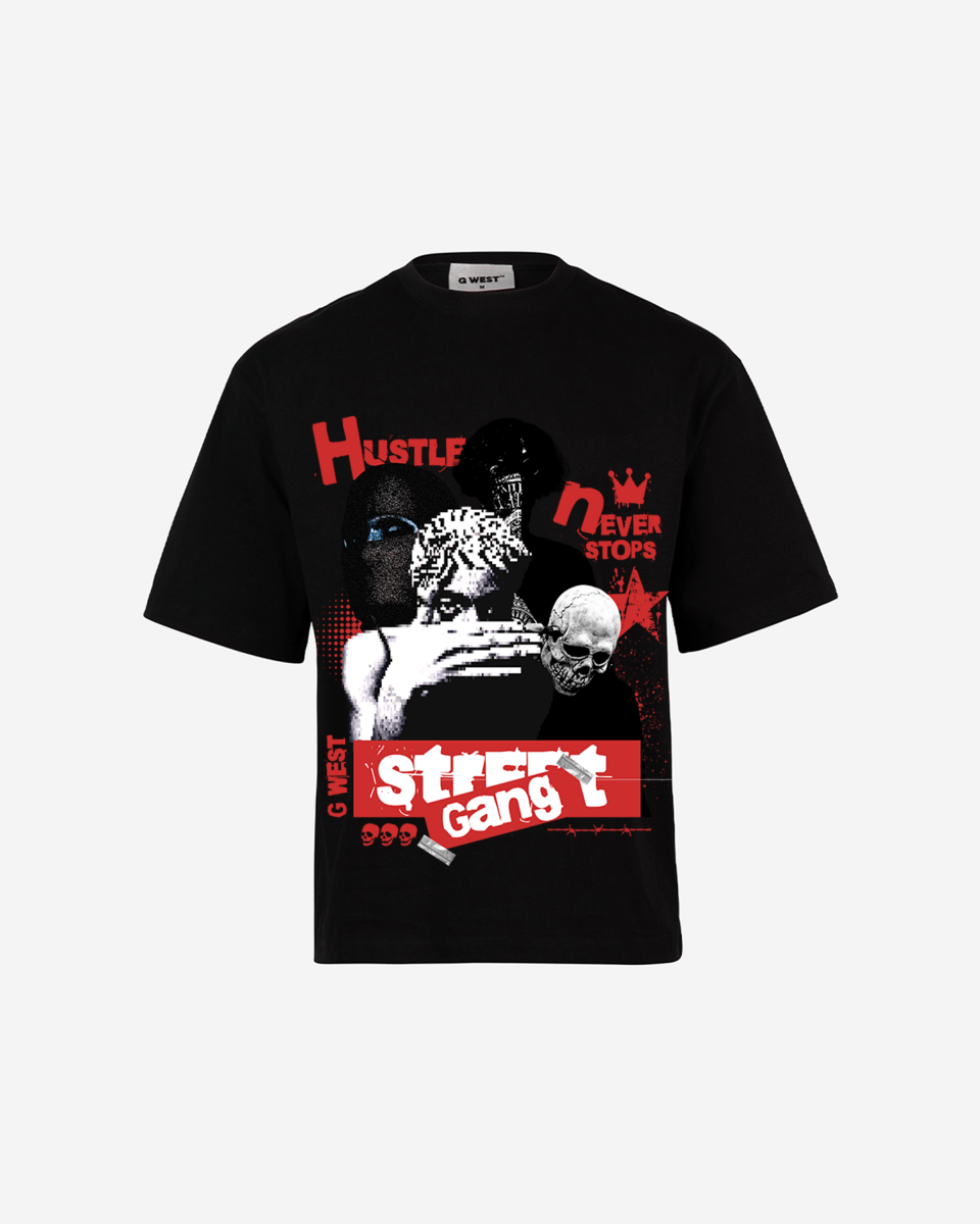 G-WEST STREET GANG OVERSIZED TEE