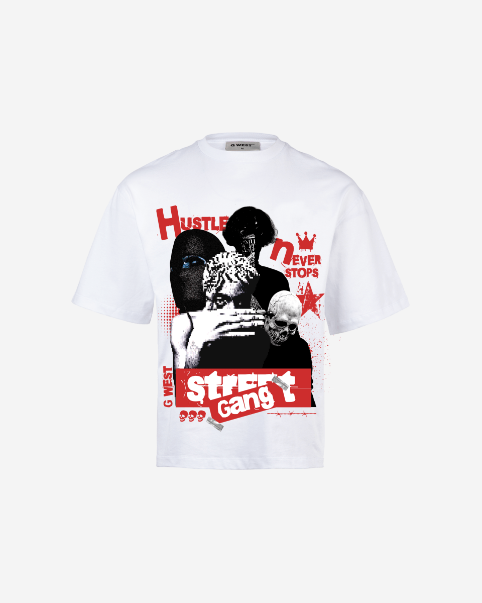 G-WEST STREET GANG OVERSIZED TEE