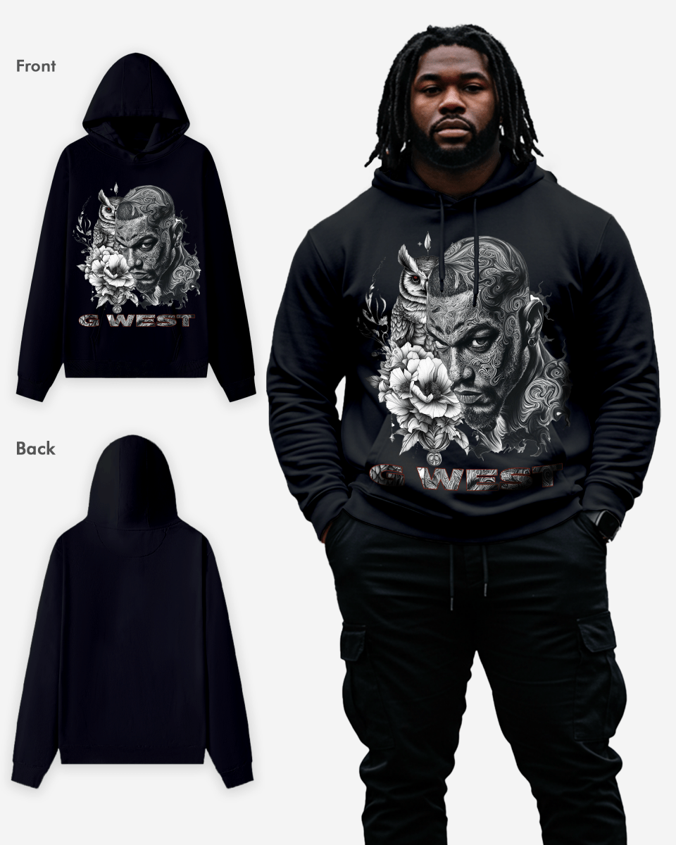G WEST STREET OWL HOODIE Big and Tall