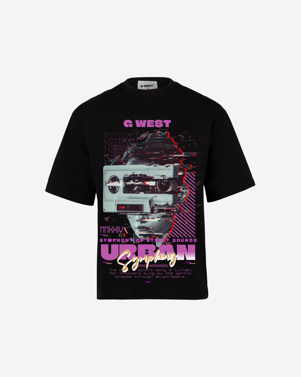 G-WEST STREET SOUNDS OVERSIZED TEE
