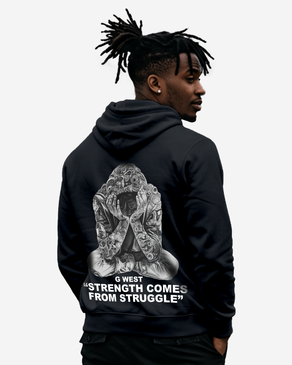 G West Strength Come from Struggle HOODIE Big and Tall