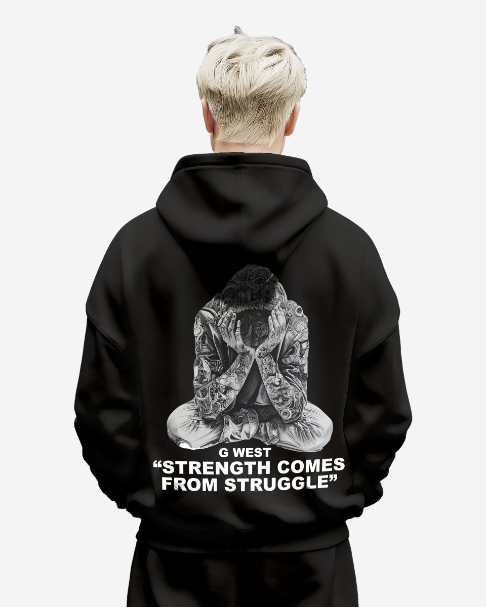 G West Strength Come from Struggle Oversize HOODIE