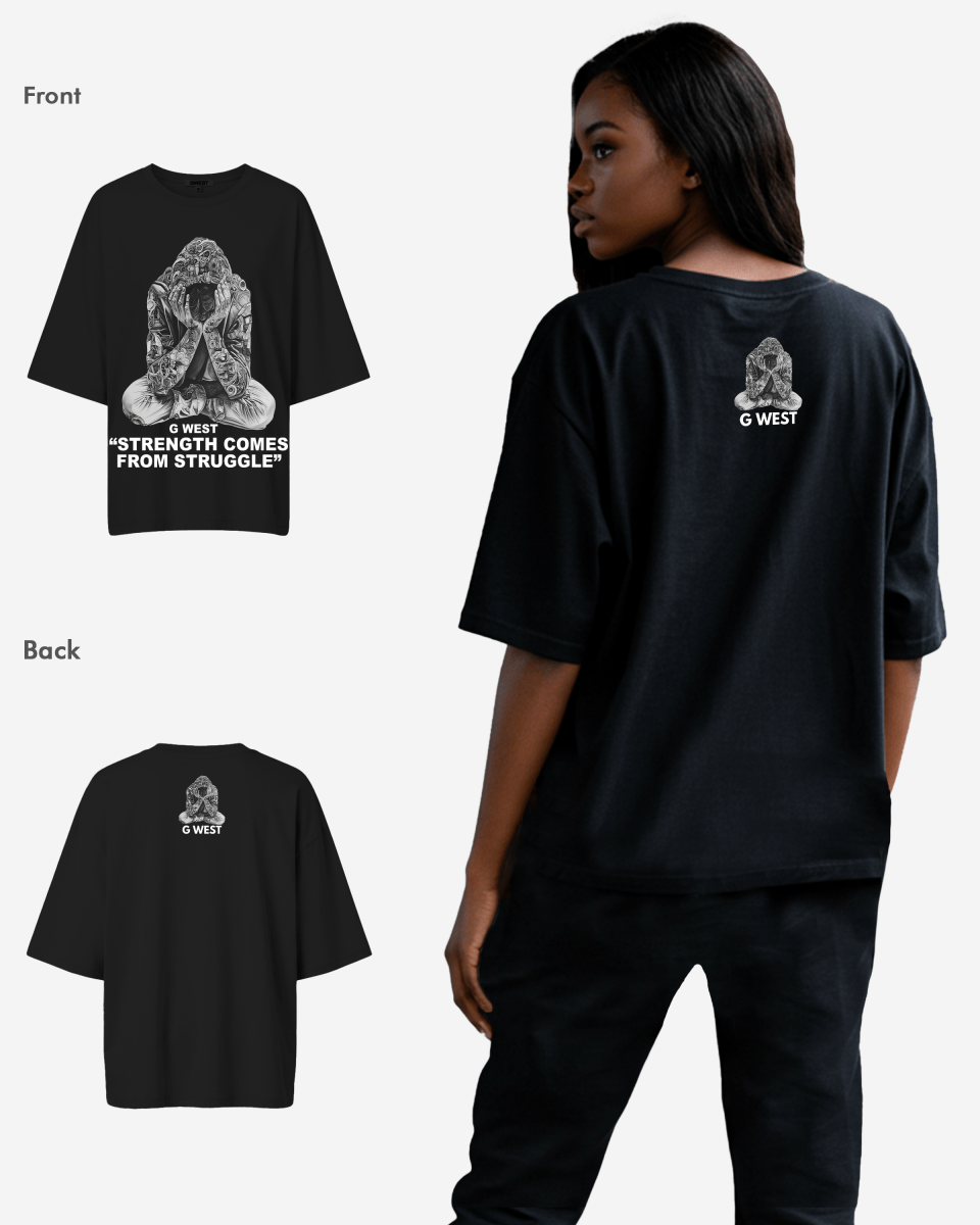 G West Strength Come From Struggle Oversized Tee - Women