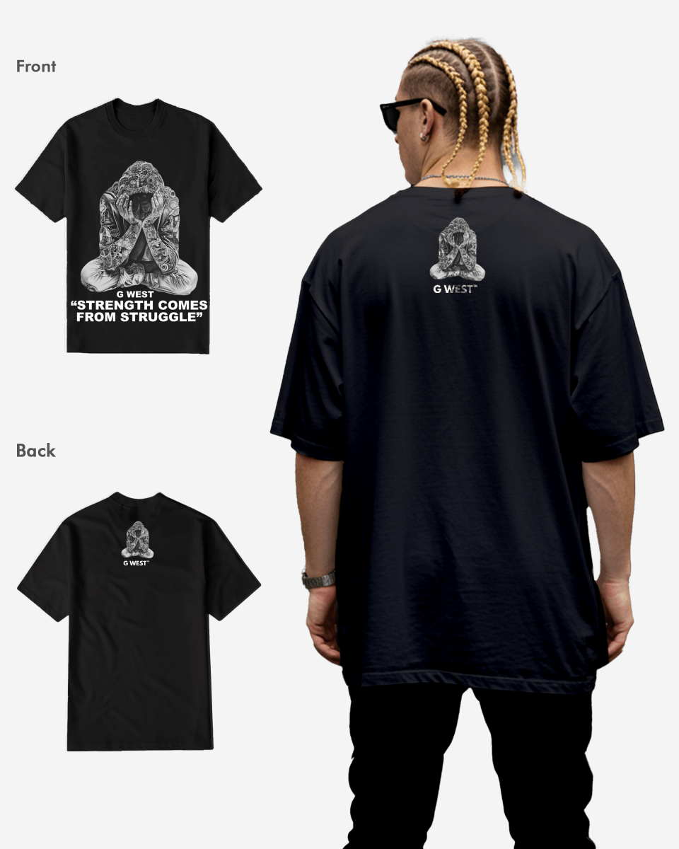 G West Strength Come From Struggle Tee Big and Tall