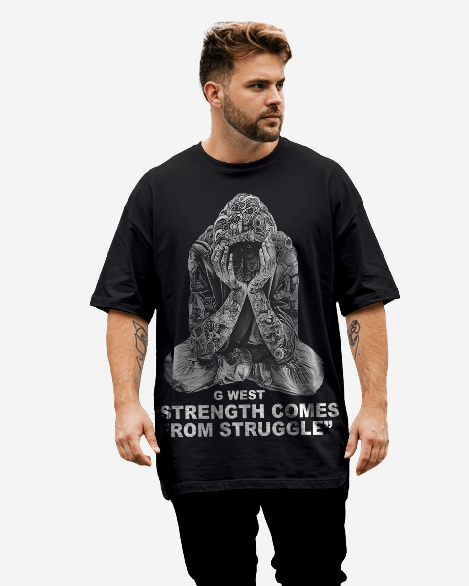 G West Strength Come From Struggle Tee Big and Tall