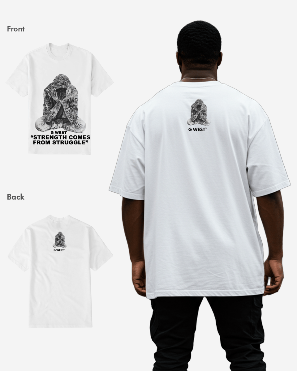 G West Strength Come From Struggle Tee Big and Tall
