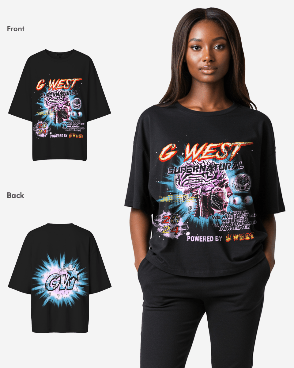 G West Supernatural Acid Wash Premium Oversized Tee - WOMEN