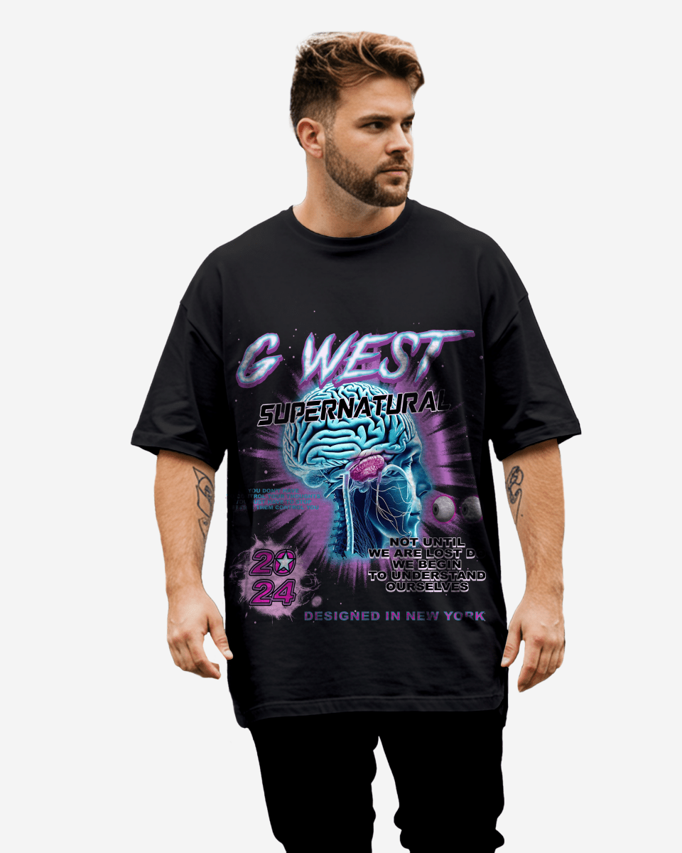 G West Supernatural Black Tee Big and Tall