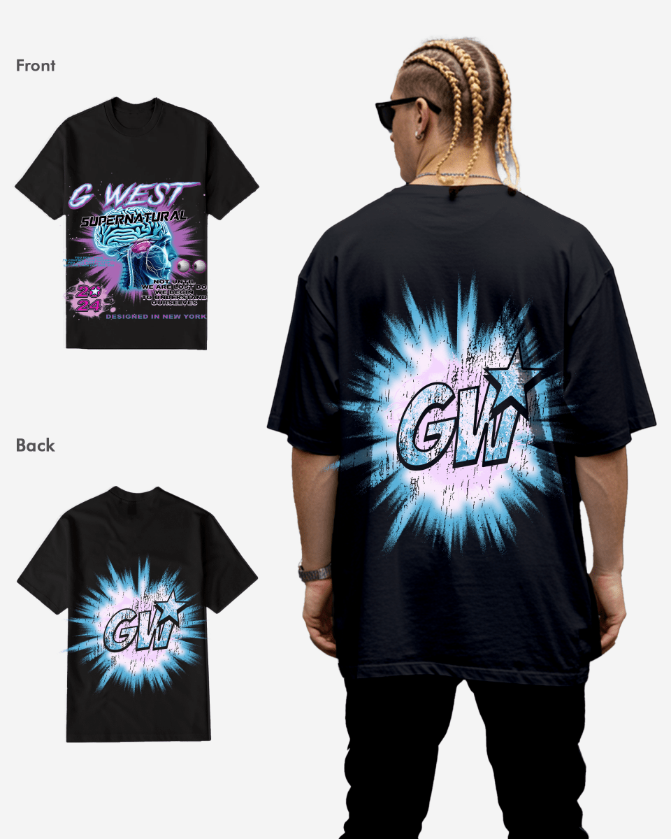 G West Supernatural Black Tee Big and Tall