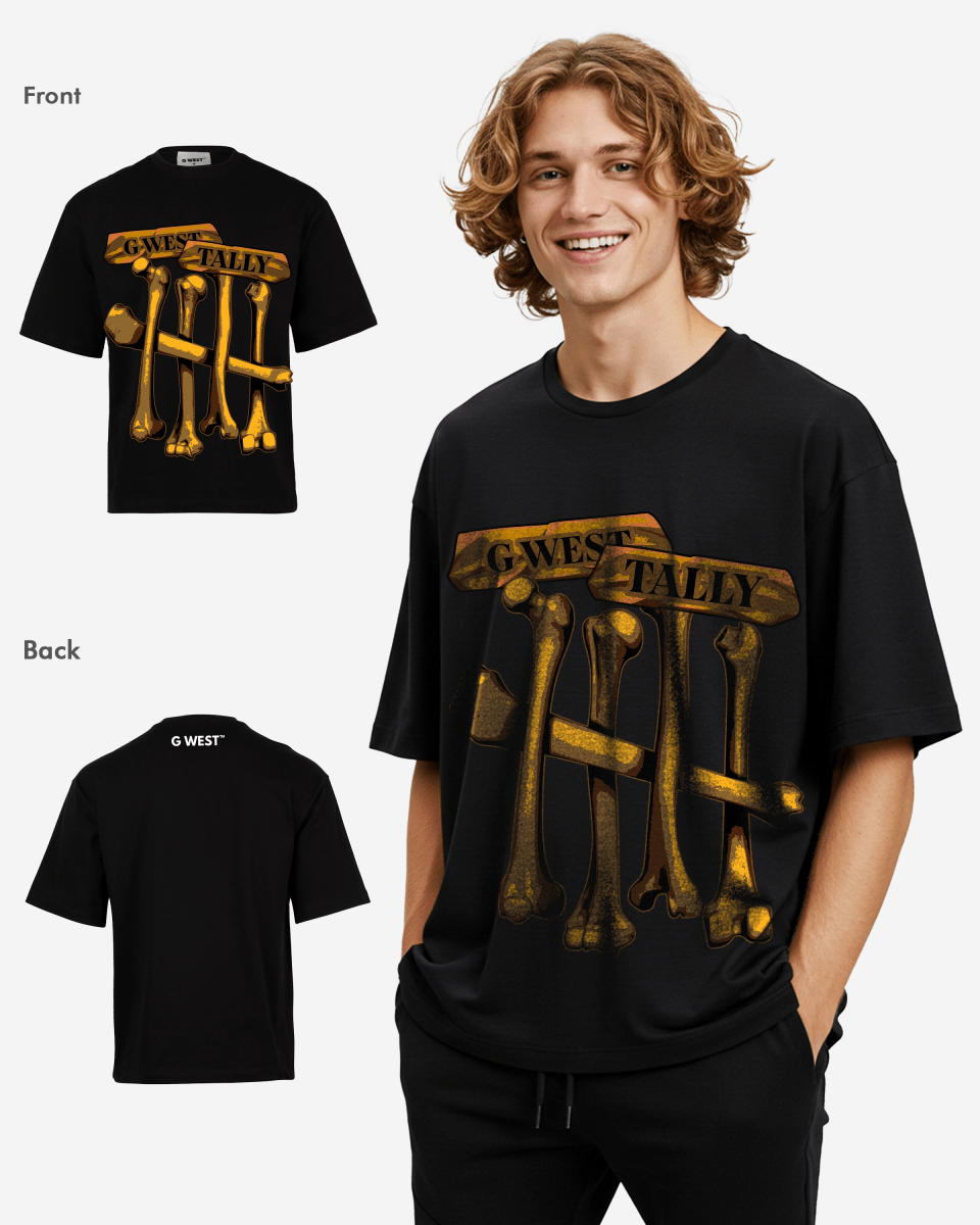 G WEST TALLY OVERSIZED TEE