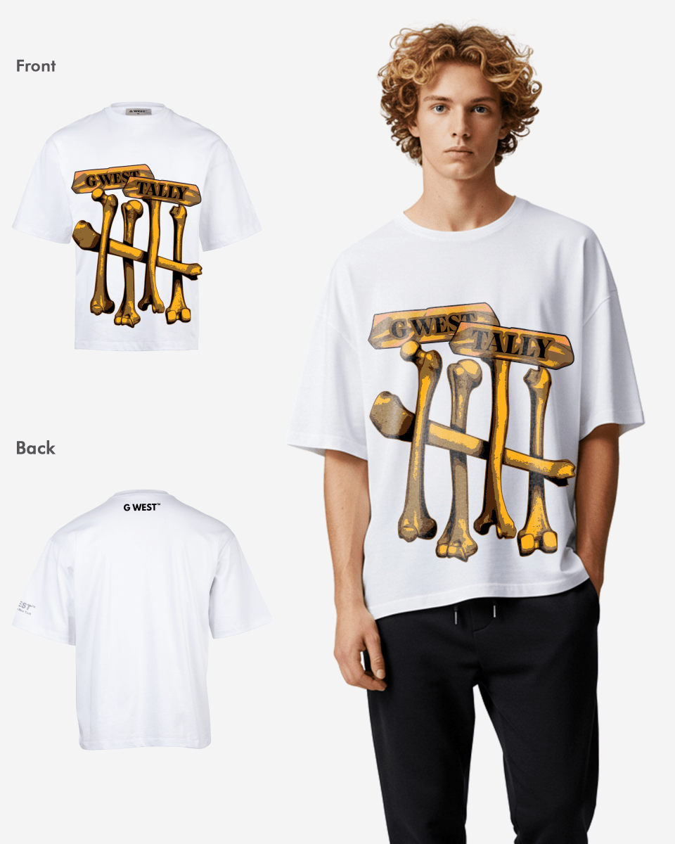 G WEST TALLY OVERSIZED TEE