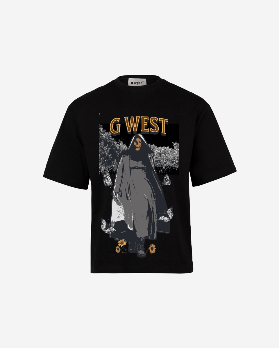 G West the dark blossom OVERSIZED TEE