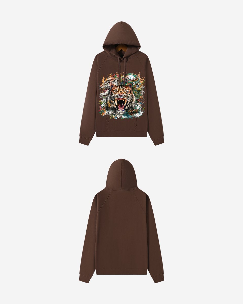 G WEST TIGER DRAGON OVERSIZE HOODIE