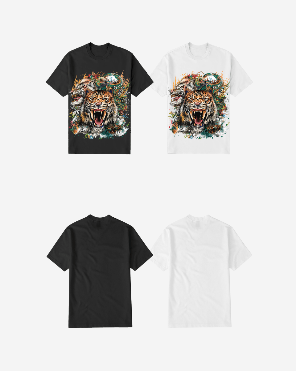 G WEST TIGER DRAGON TEE