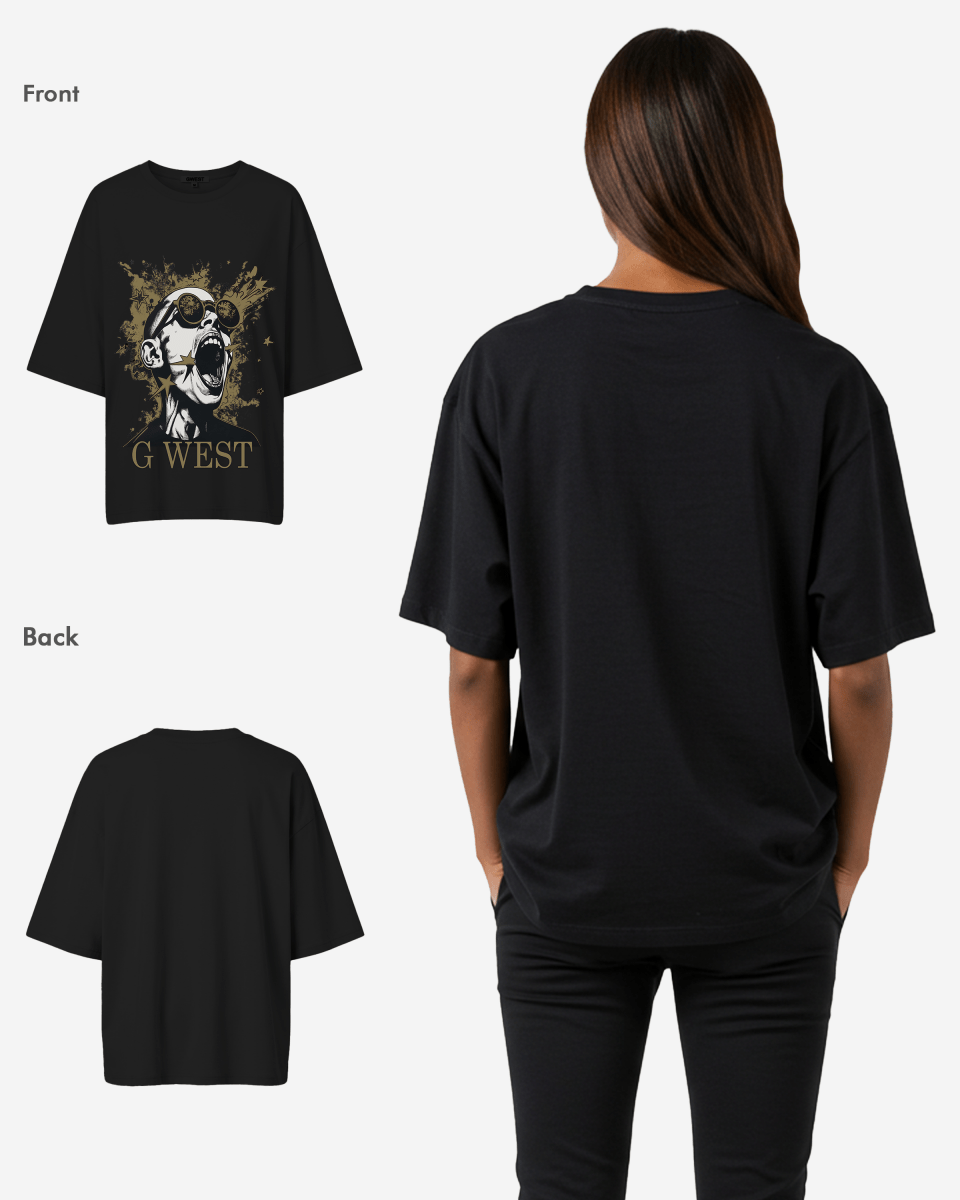 G West Womens Too Loud Oversized Tee