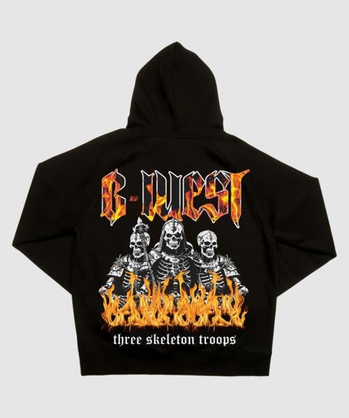 G West Tri Skeleton Hoodie Mens Style : Gwhlhd9018 - 5 Colors