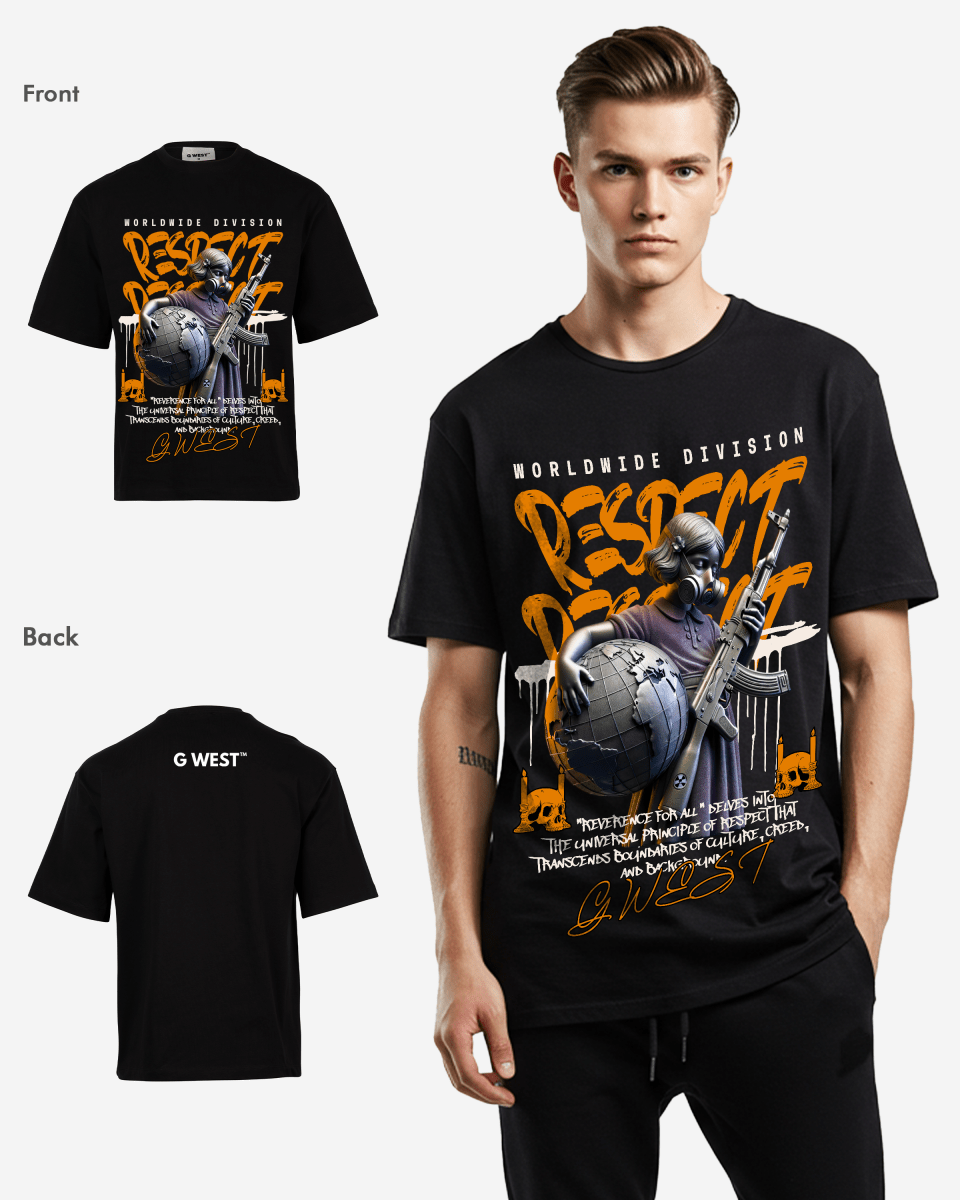 G-WEST UNSEEN BATTLE OVERSIZED TEE