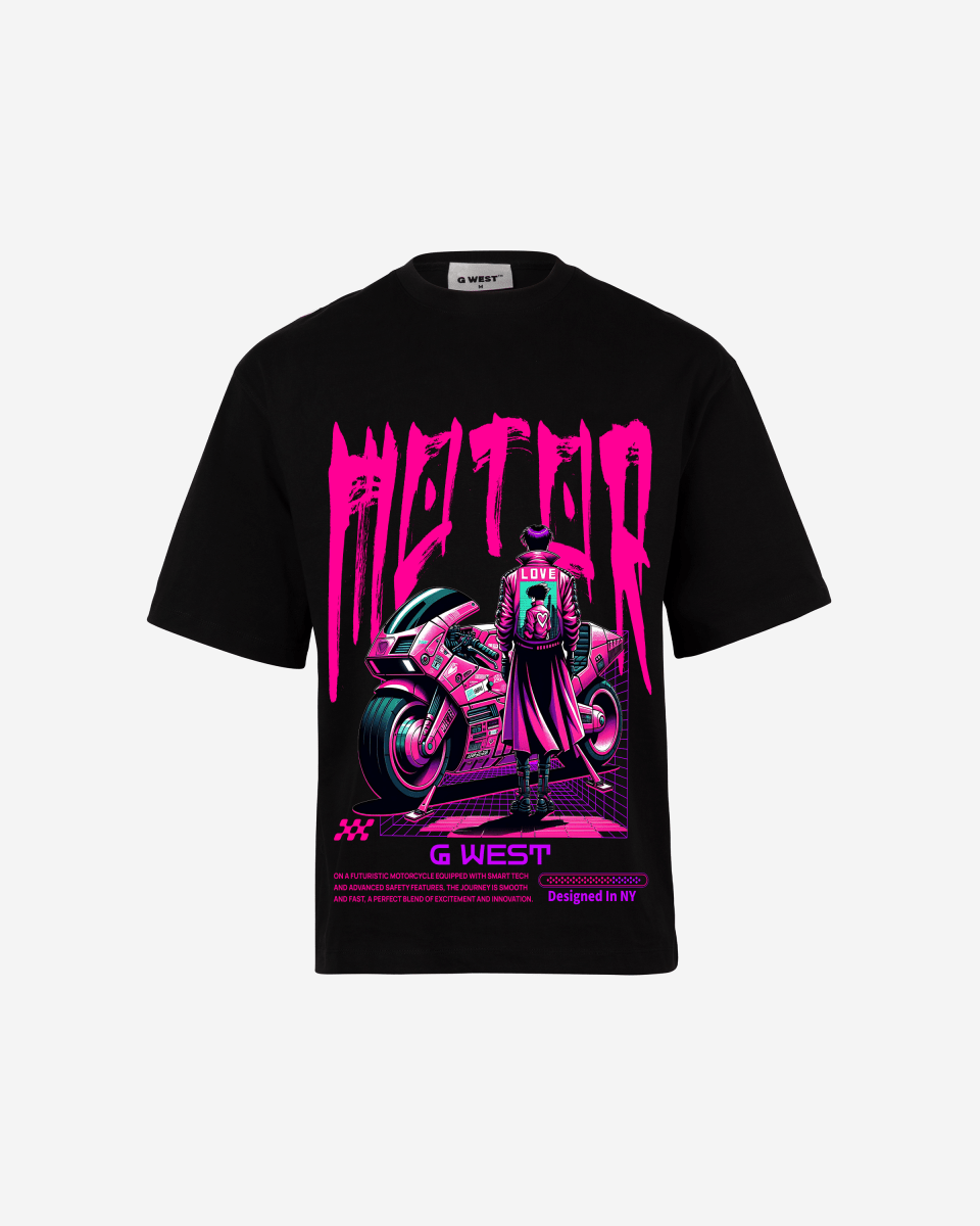 G-WEST URBAN MOTORCYCLE OVERSIZED TEE