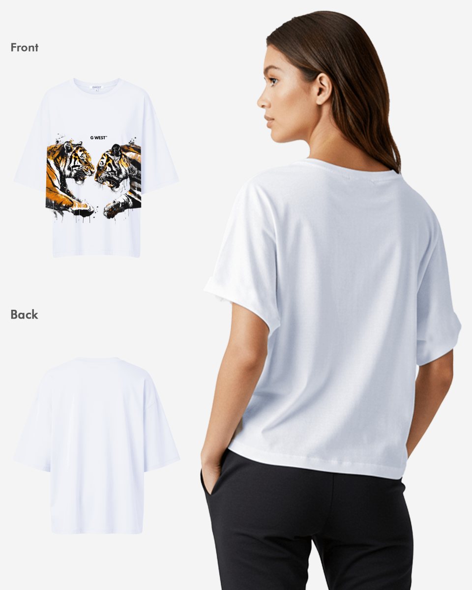 G West Womens Wild Things Oversized Tee